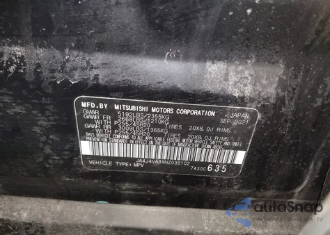 2022 Mitsubishi Outlander Sel 2.5 S-Awc z USA, uszkodzony, nr VIN JA4J4VA8XNZ038102